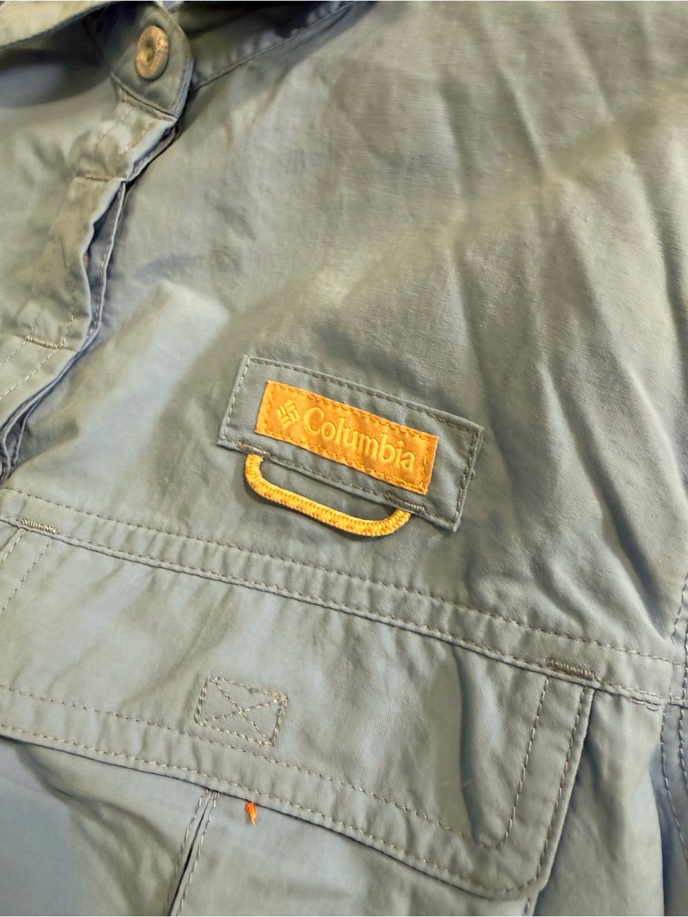 Columbia Women’s Size Medium PFG Omni-Shield Long Sleeve Fishing Shirt Blue - Picture 12 of 13